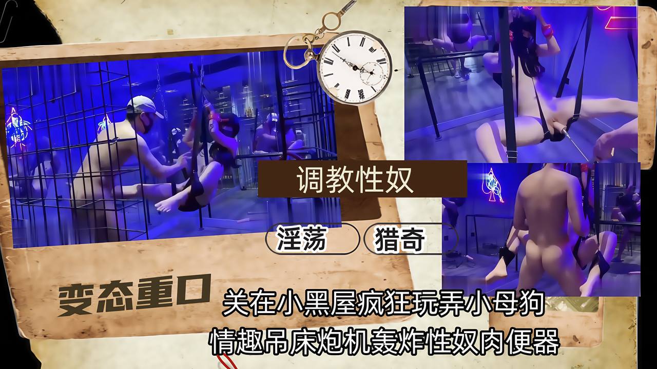 #LQZY【调教性奴】关在小黑屋疯狂玩弄小母狗,情趣吊床炮击轰炸性奴肉便器!